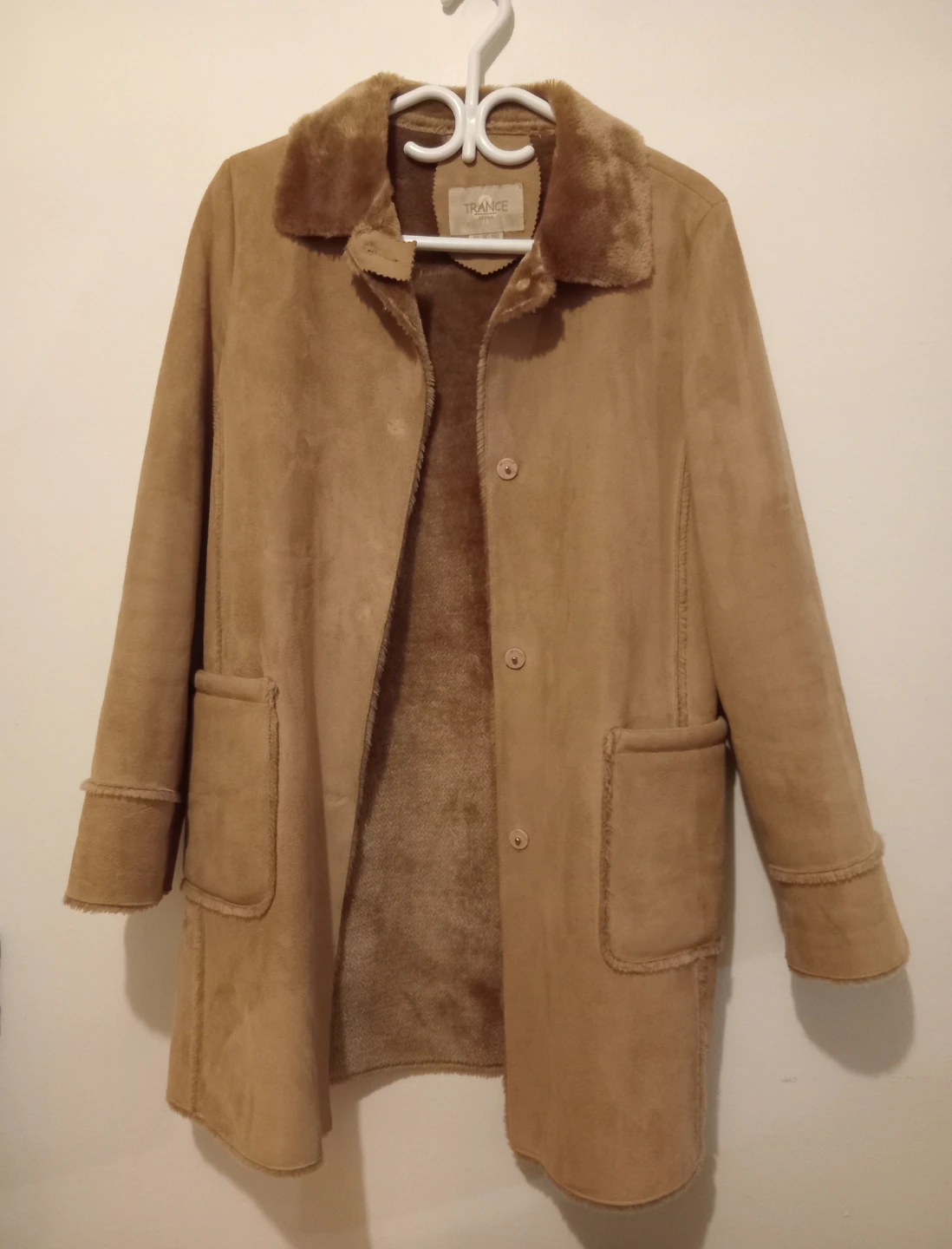 Trance Faux Suede Coat - Size M - photo 2