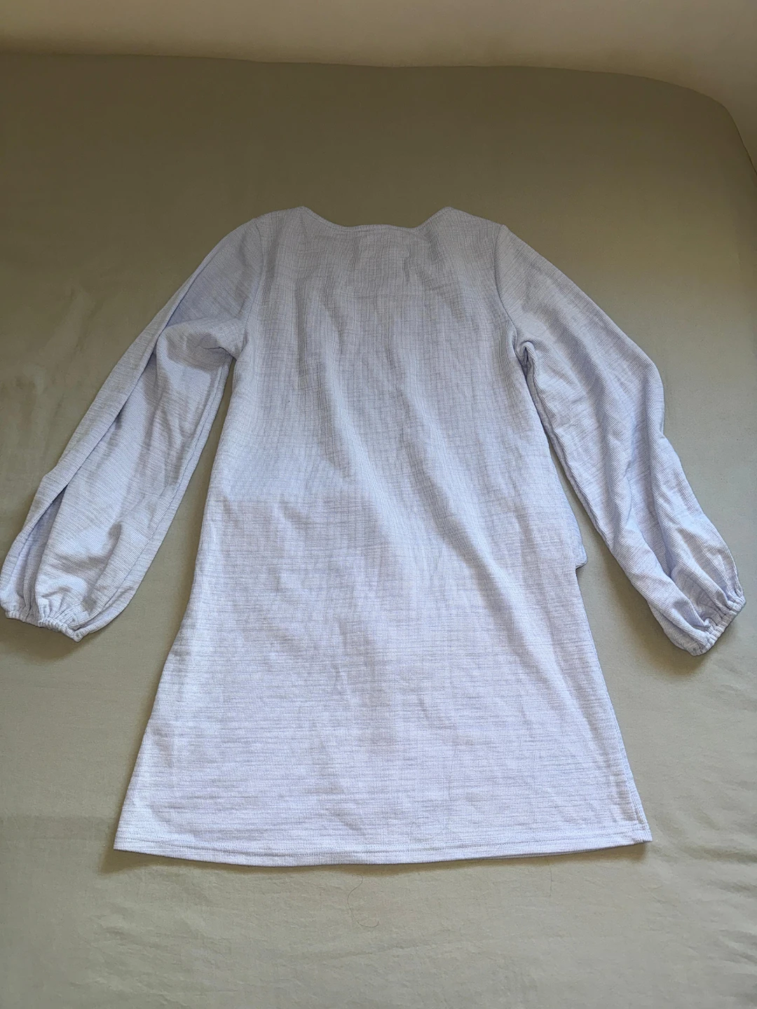 Light Blue Long Sleeve Mini Dress - photo 2