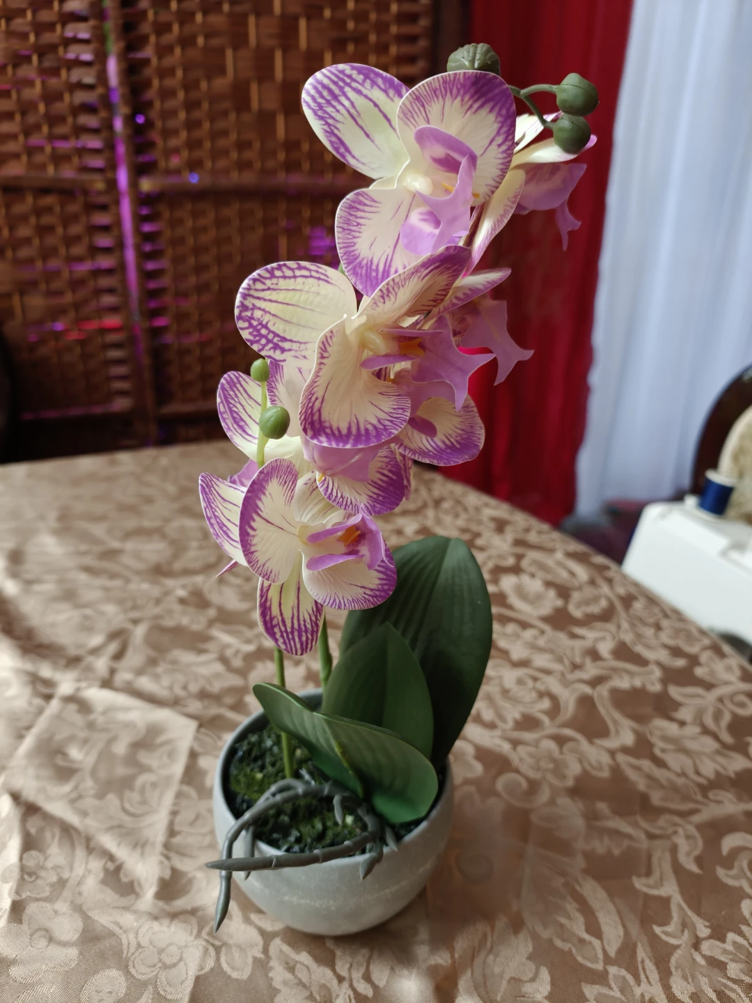 Joy Artificial Orchid Plant in Pot - photo 4