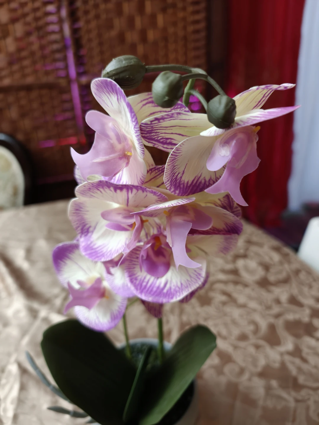 Joy Artificial Orchid Plant in Pot - photo 5
