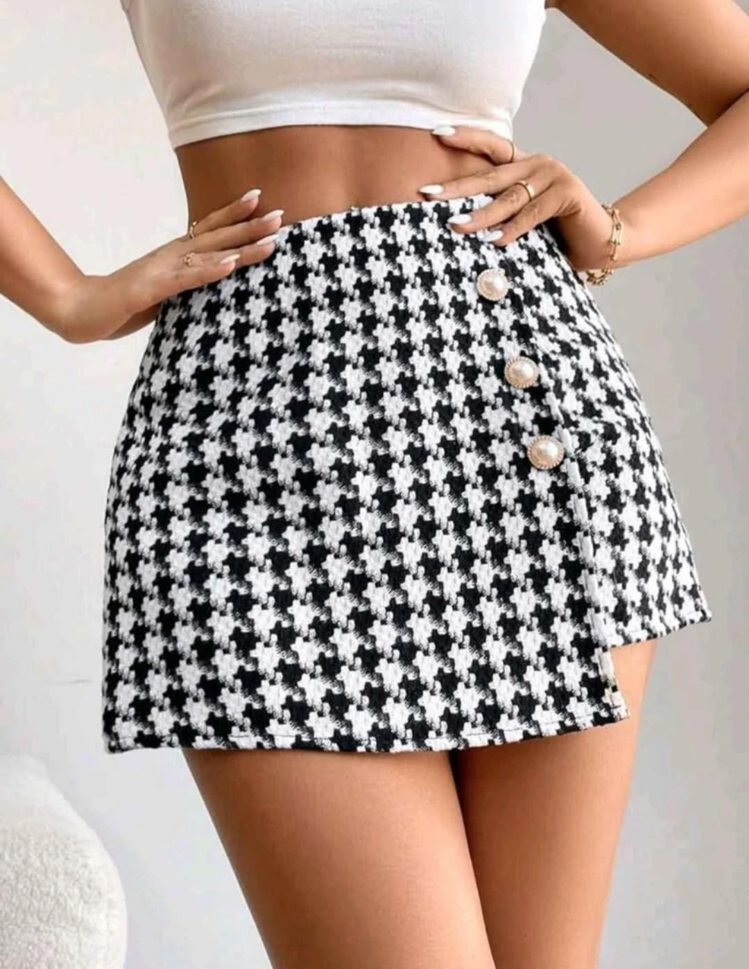 Houndstooth skort xxs