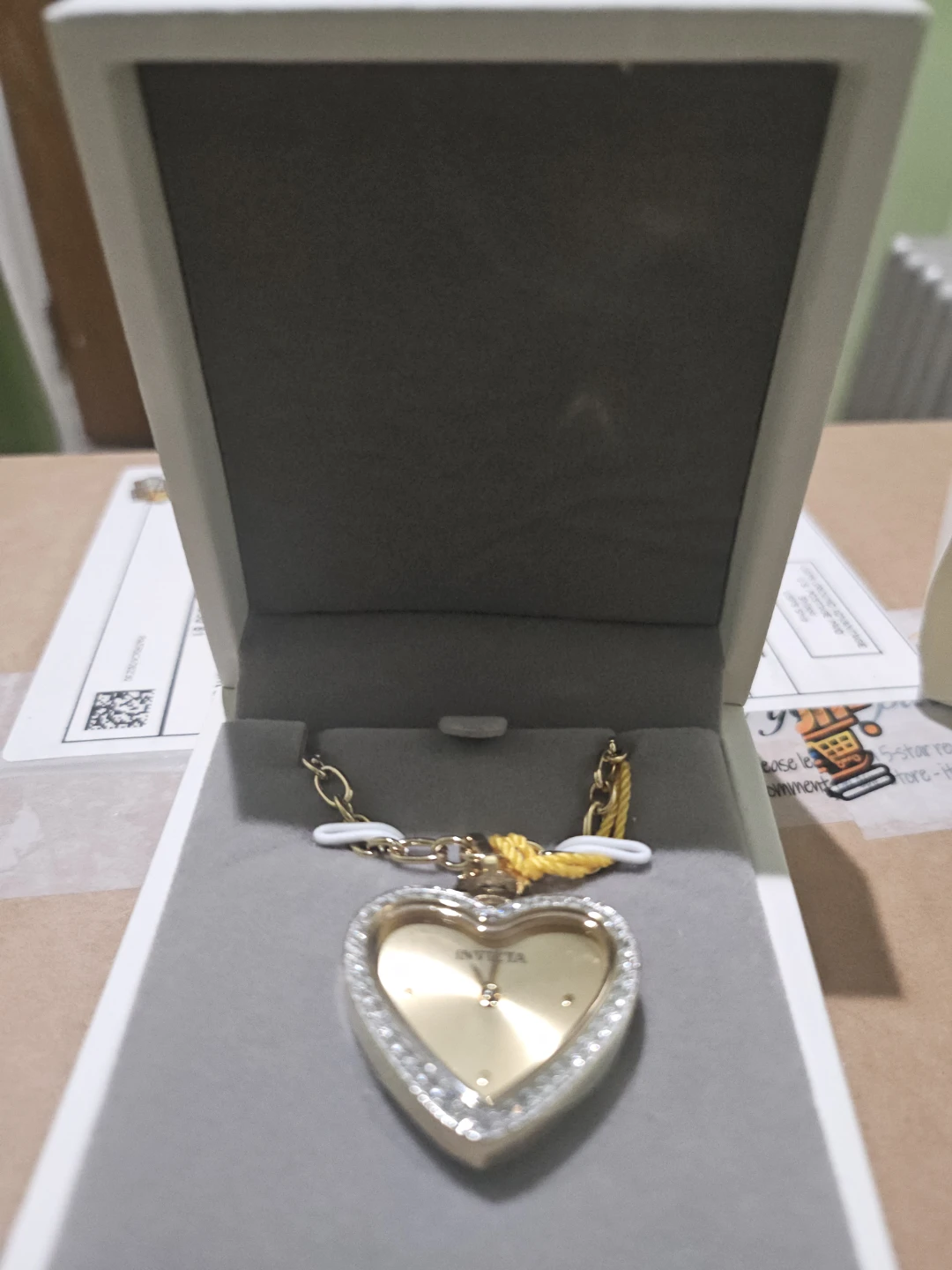 Invicta Angel Heart Pendant Watch
