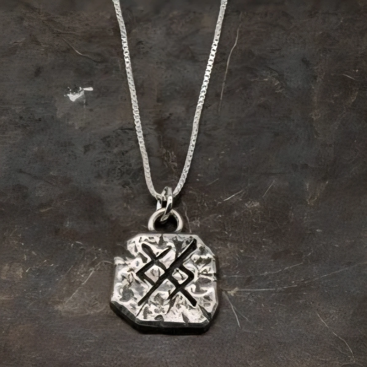 Silver "Eternal Love" Rune Pendant Necklace 🧡