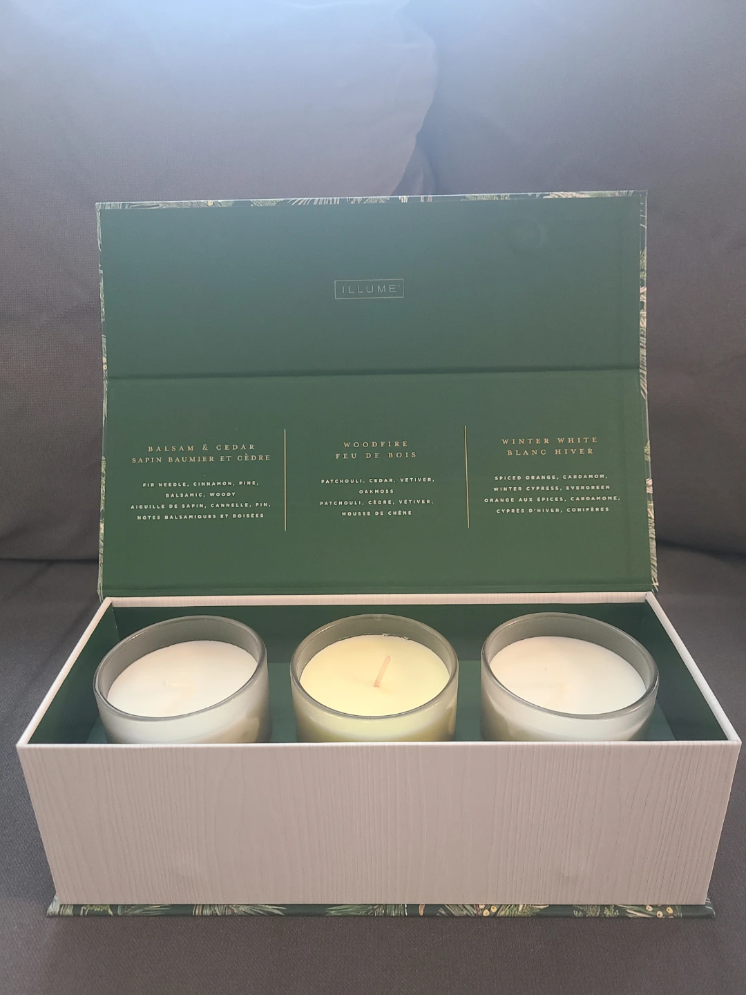 Illume Northern Woods Candle Gift Box, Set of 3🕯 - photo 3