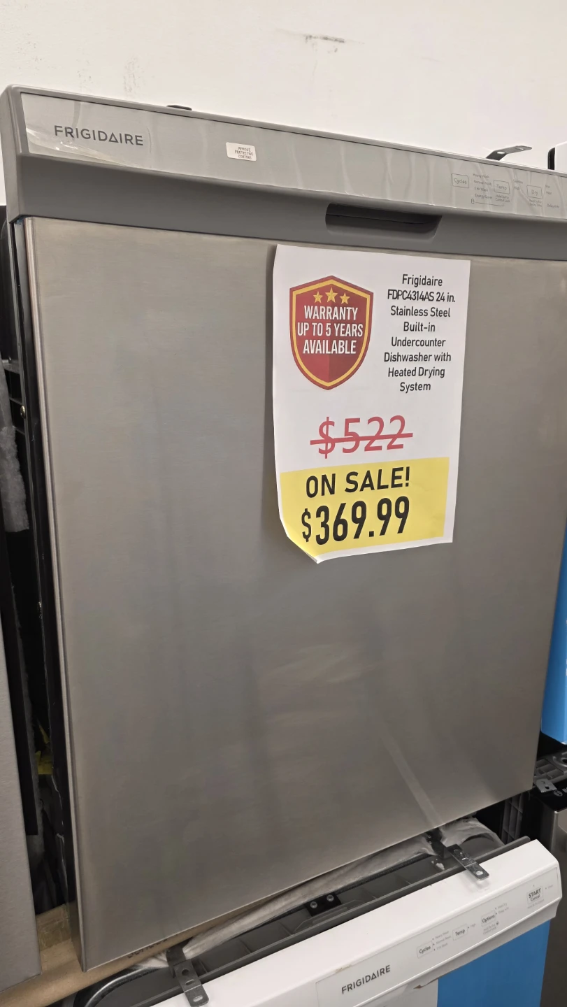 Frigidaire FDSC4314AS 24-in  Dishwasher - Brand New!