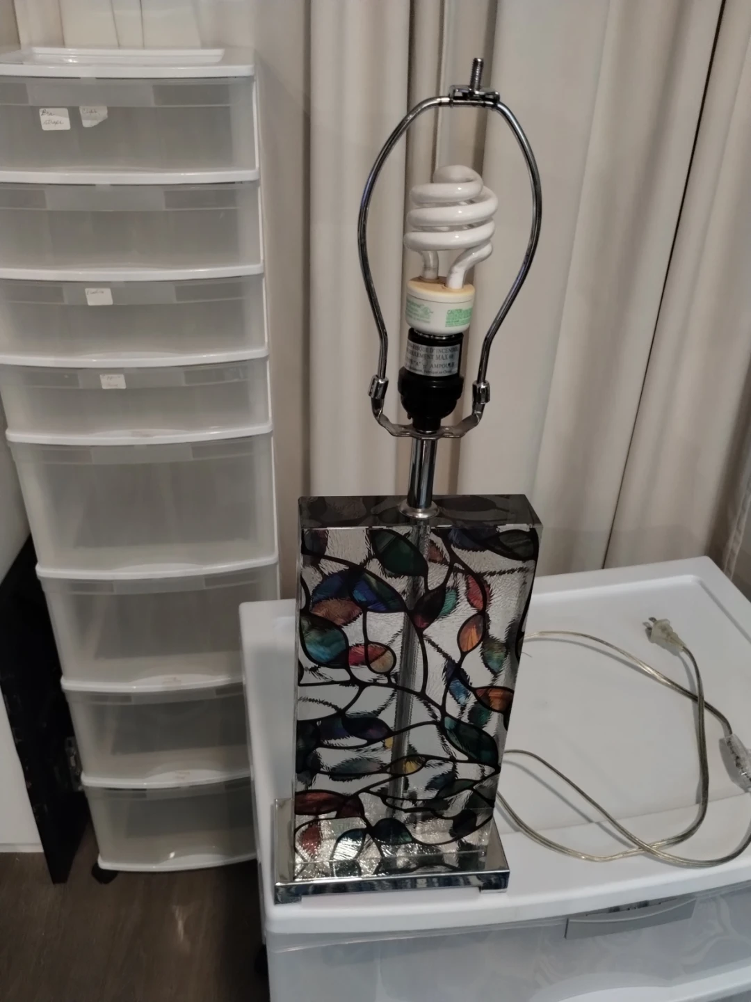 Heavy, rectangular table Lamp - photo 4