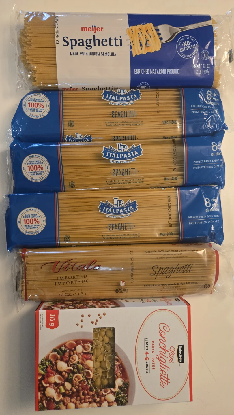 New - Spaghetti, Pasta - All 6