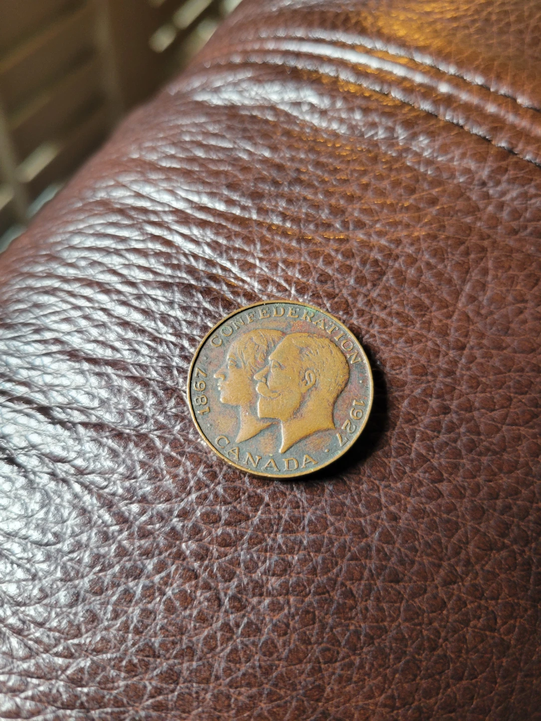 1927 Canadian Confederation Coin - photo 2