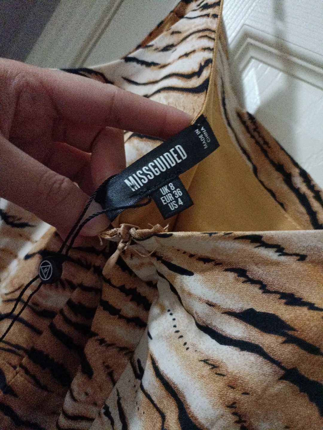Missguided Tiger Print Dress - Size US 4 - photo 4