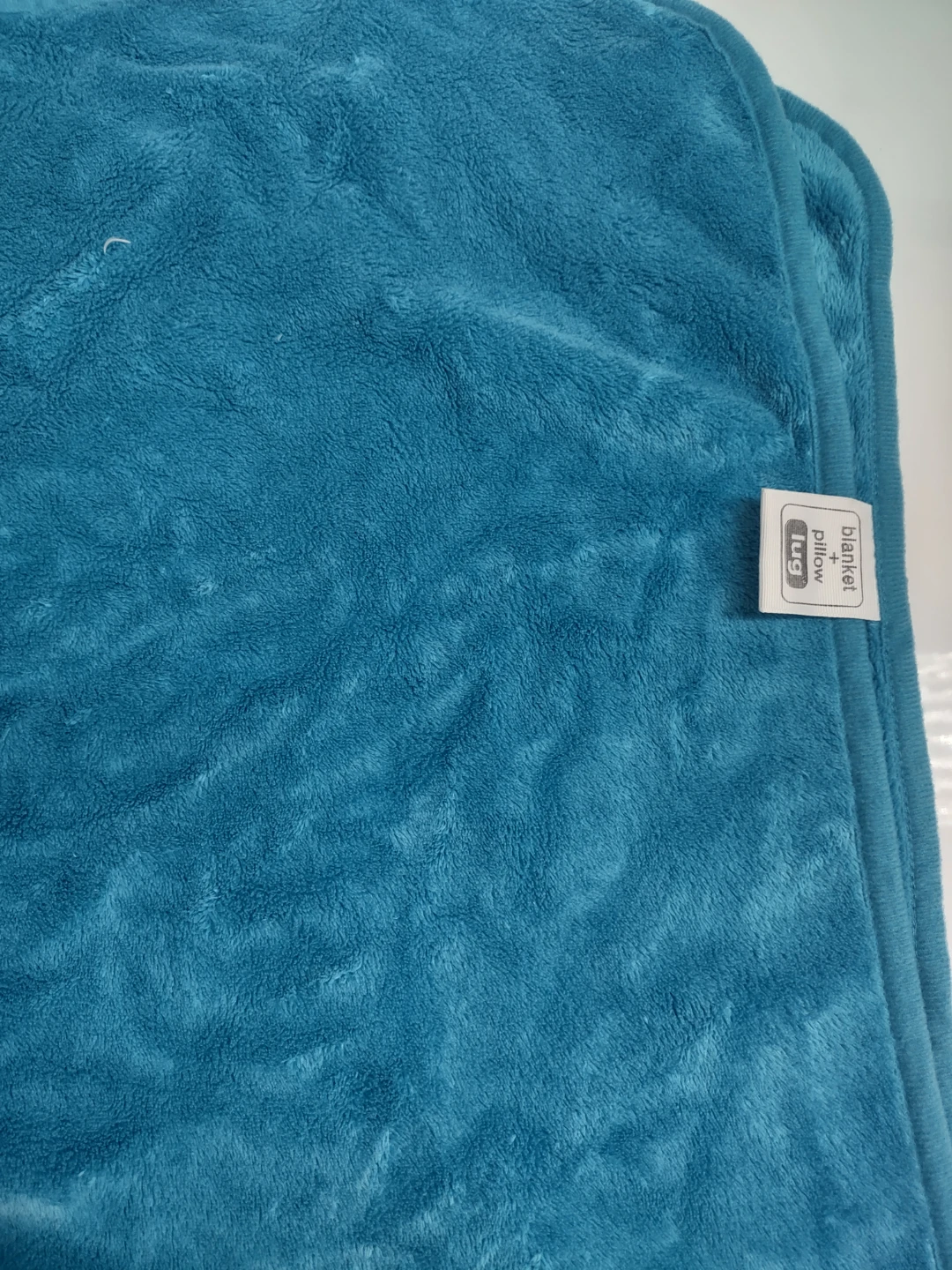 Lug Blanket Pillow - Teal Bear - photo 3