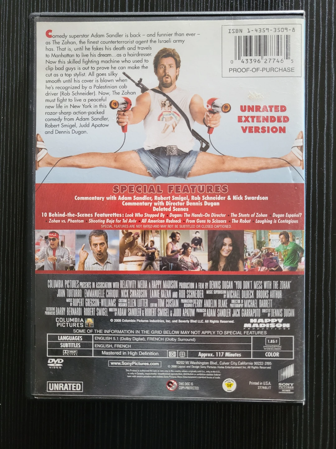 You Don't Mess with the Zohan DVD - Extended Version - photo 2