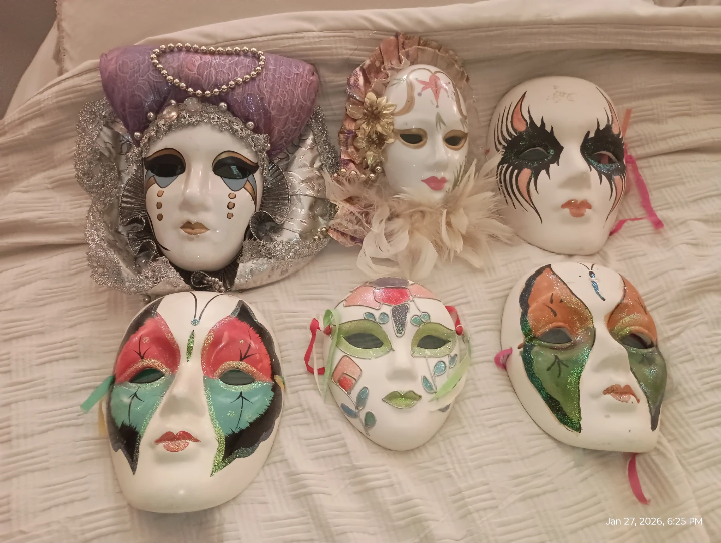 Collection of 6 Decorative Venetian Masks - photo 2