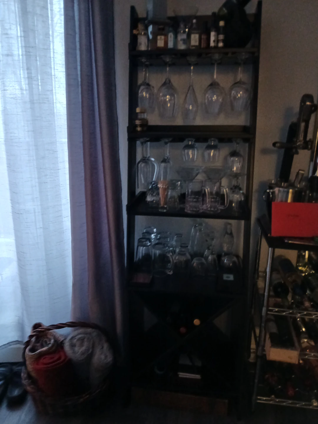 Dark Wood Bar Cabinet - photo 2