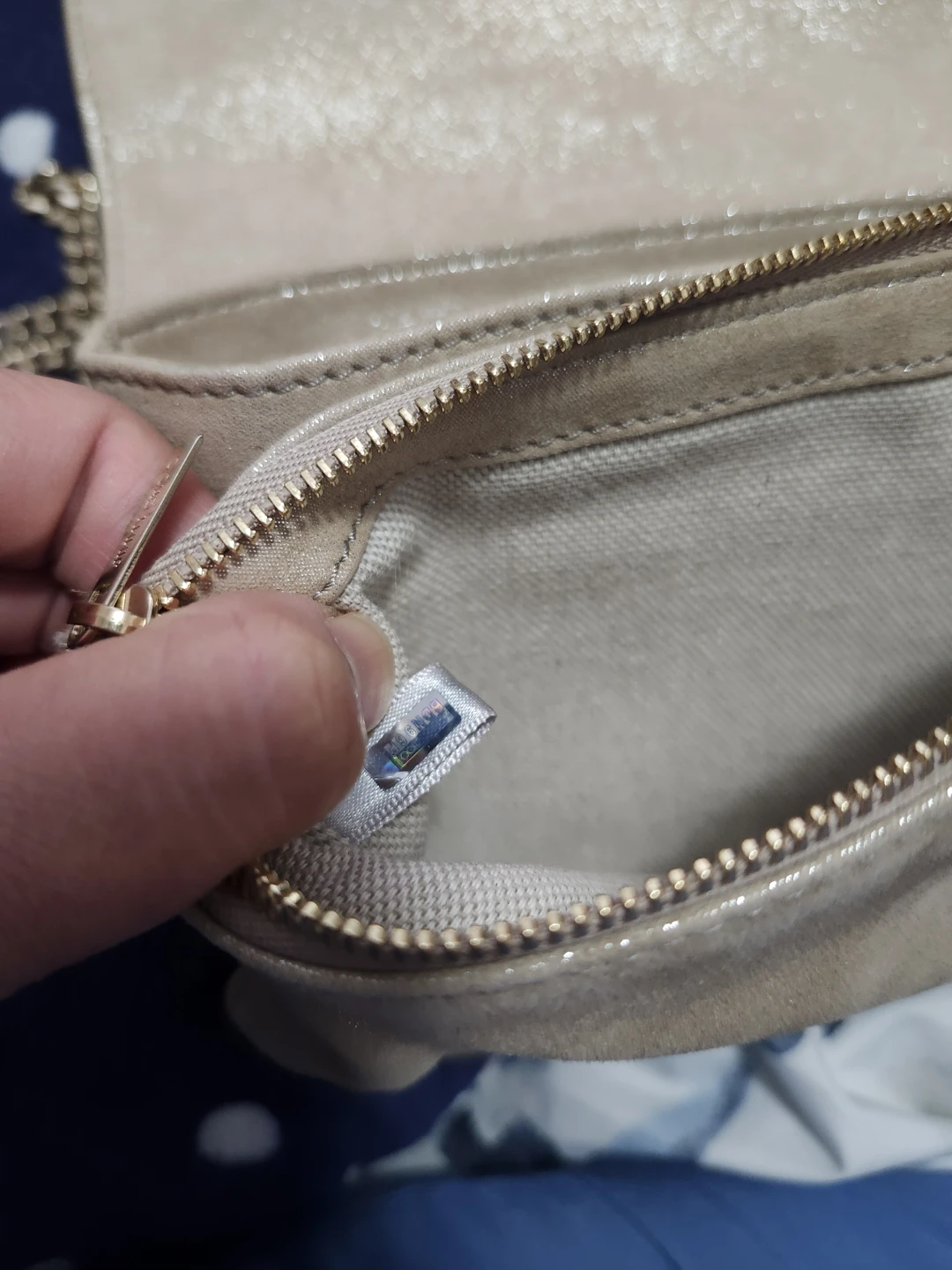 Authentic Jimmy Choo Beige Leather Crossbody Bag - photo 4