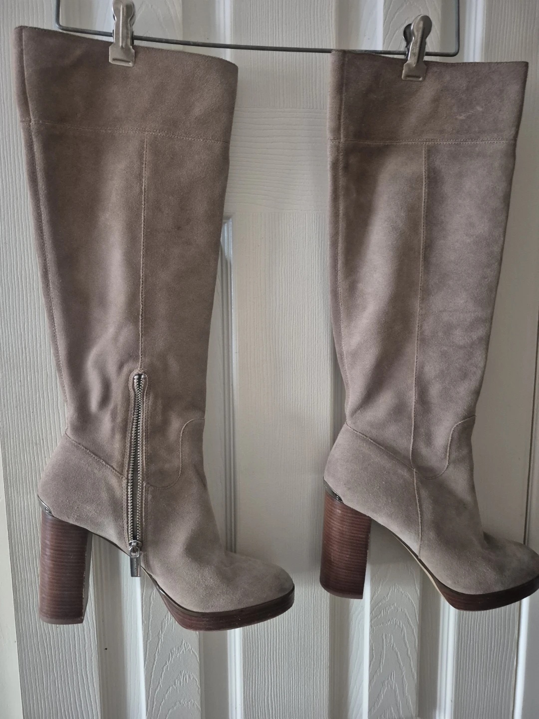 Michael Kors Suede Knee-High Boots - Tan