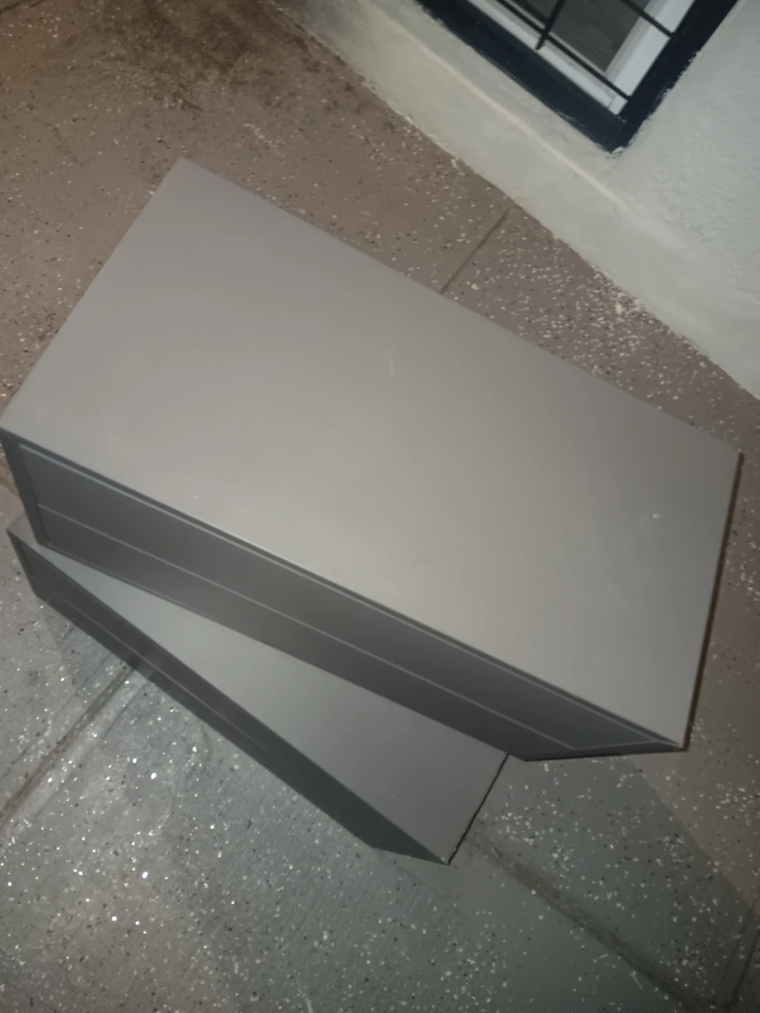 IKEA EKET Gray Cabinet with 2 Drawers