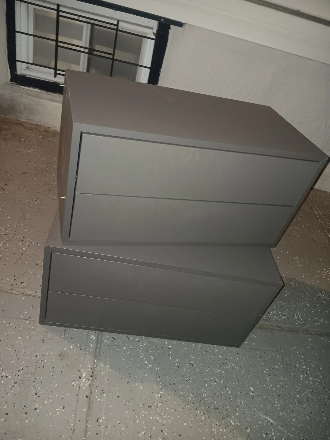 IKEA EKET Gray Cabinet with 2 Drawers - photo 2