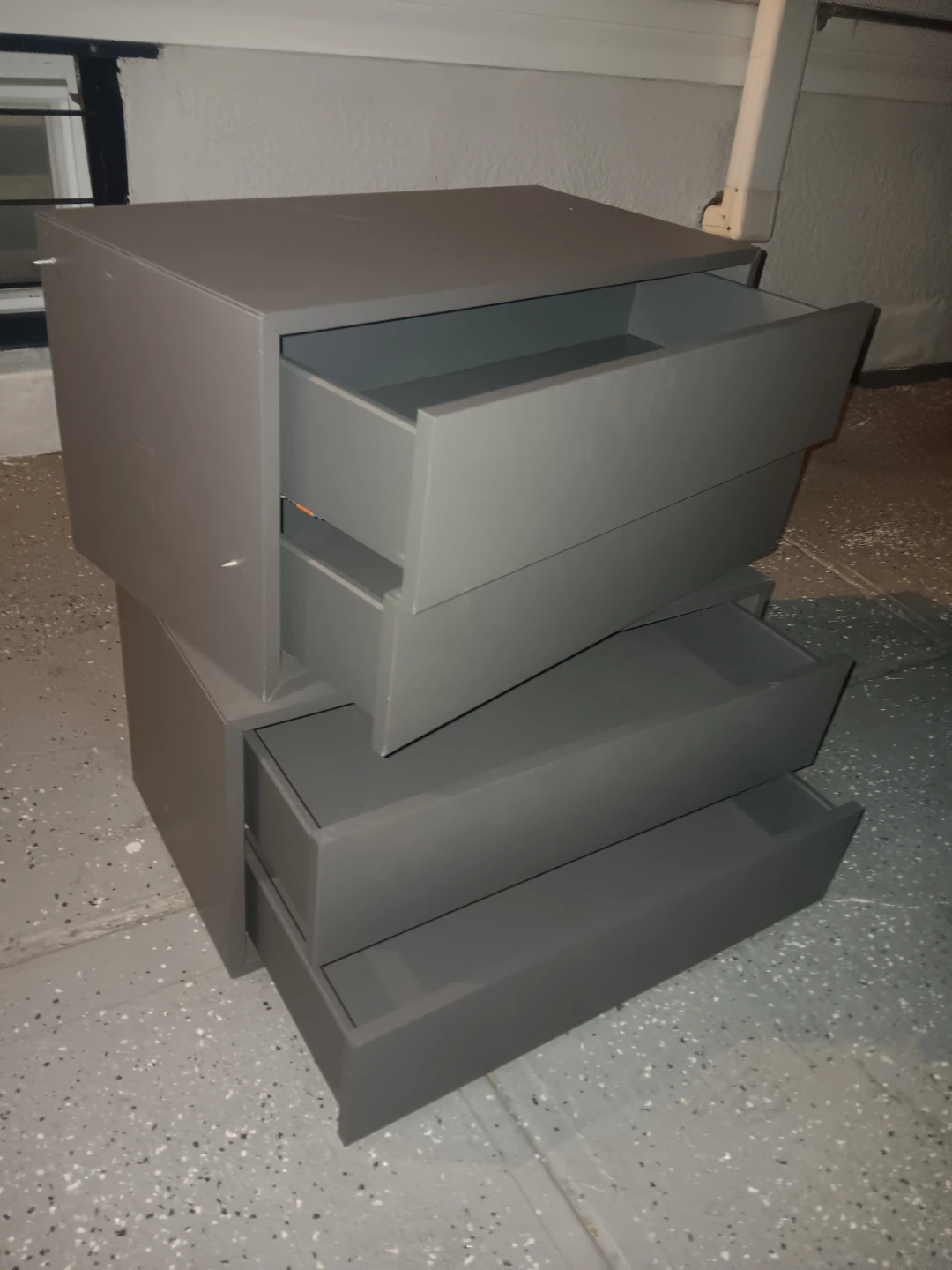IKEA EKET Gray Cabinet with 2 Drawers - photo 3
