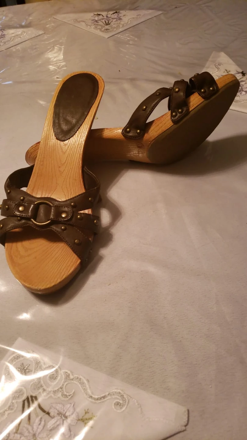 Brown Heeled Sandals - Size 10 - photo 2