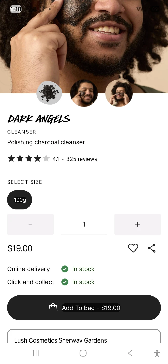Lush Dark Angels Cleanser 100g