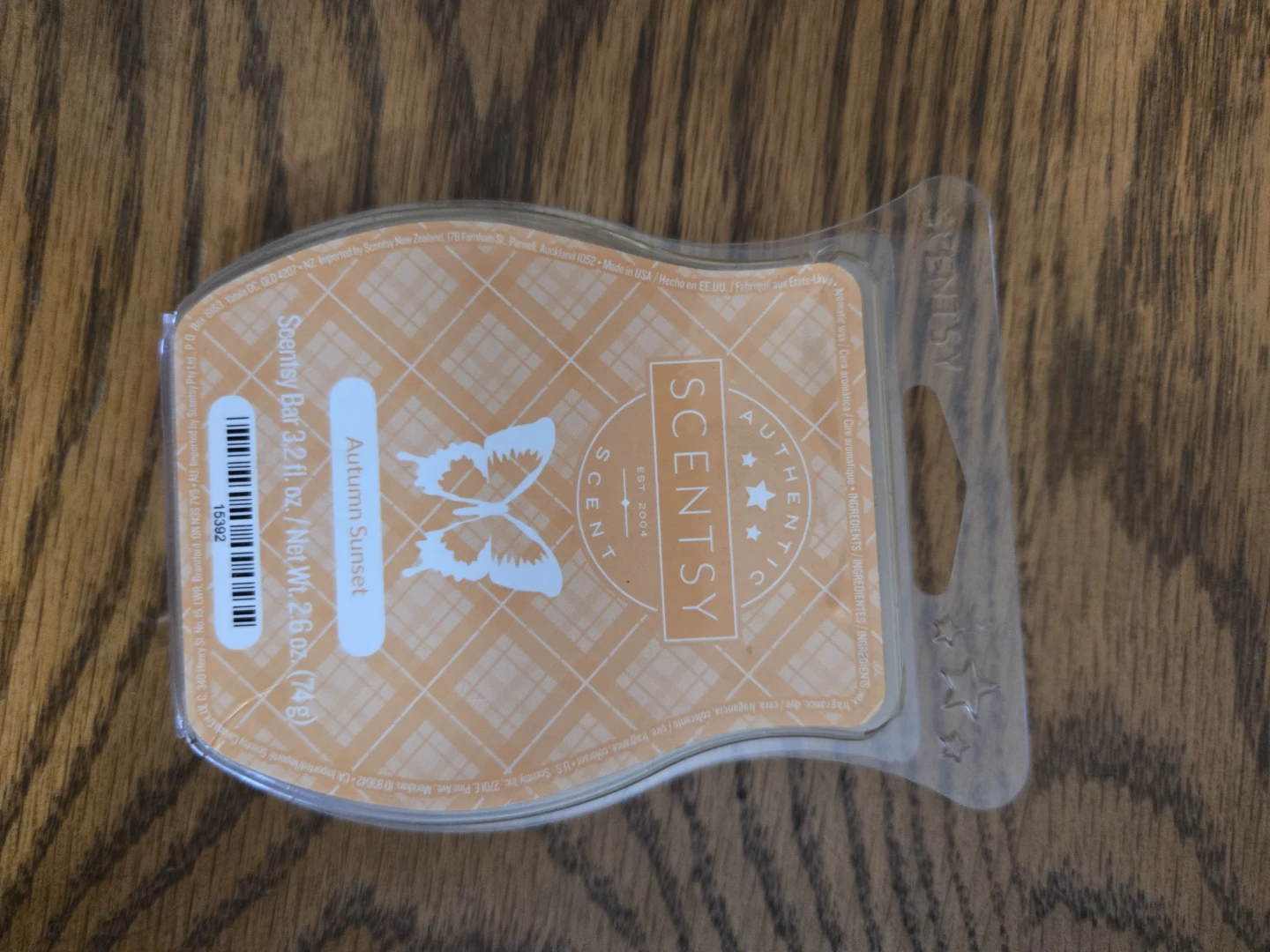 🧡 Scentsy Autumn Sunset Wax Bar