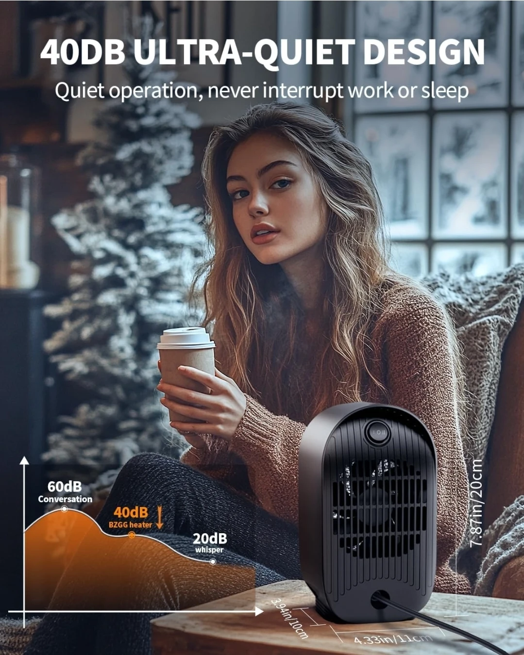 BZGG Space Heater - Portable & Quiet - photo 5