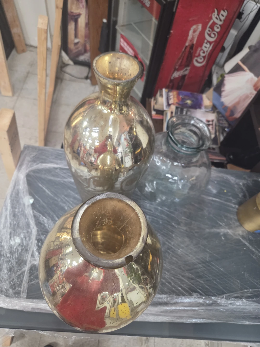 Decorative Gold Vases - Set of 2 - photo 2