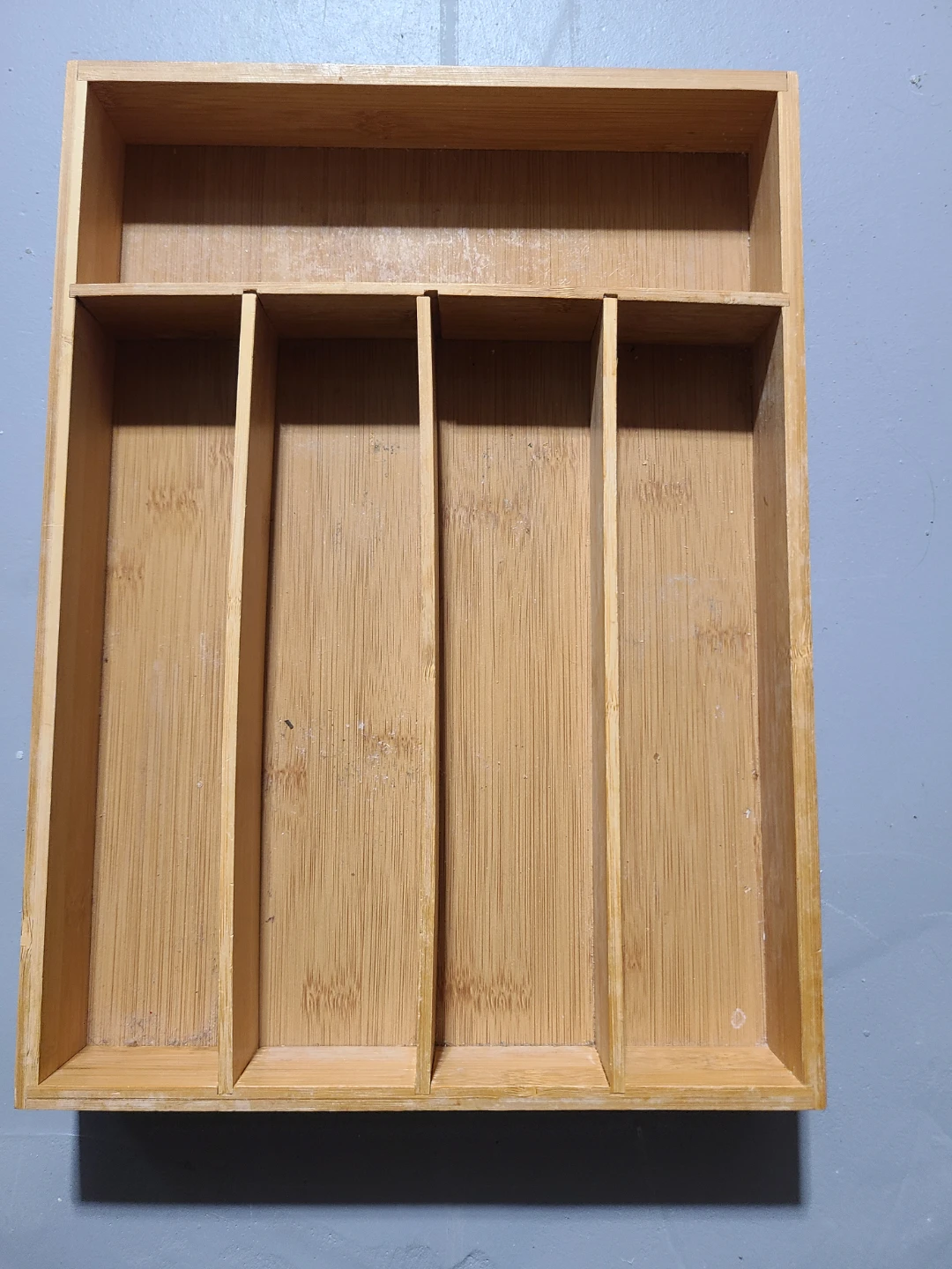 Bamboo Cutlery Organizer Tray