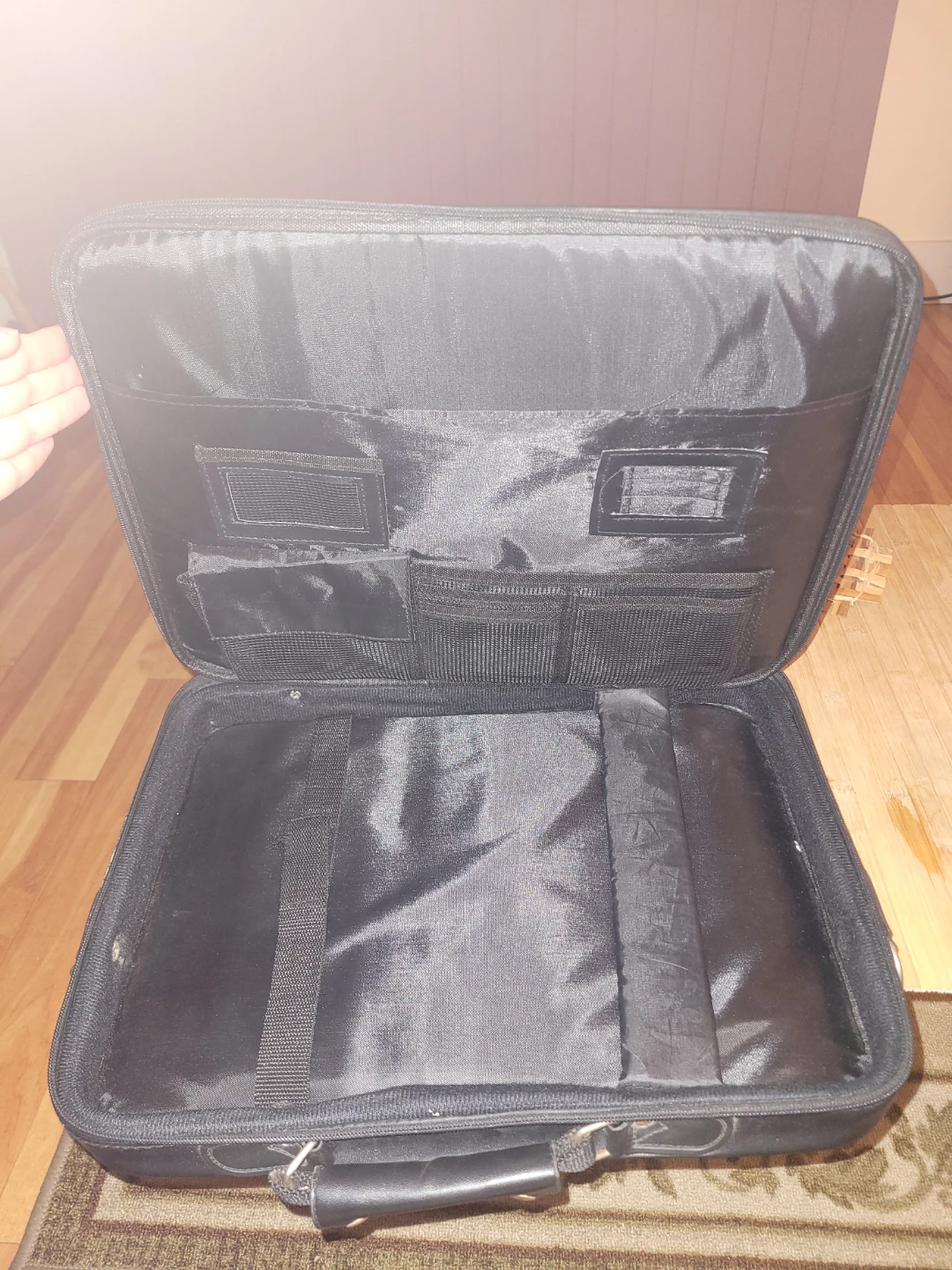 Black Leather Laptop Bag - photo 3