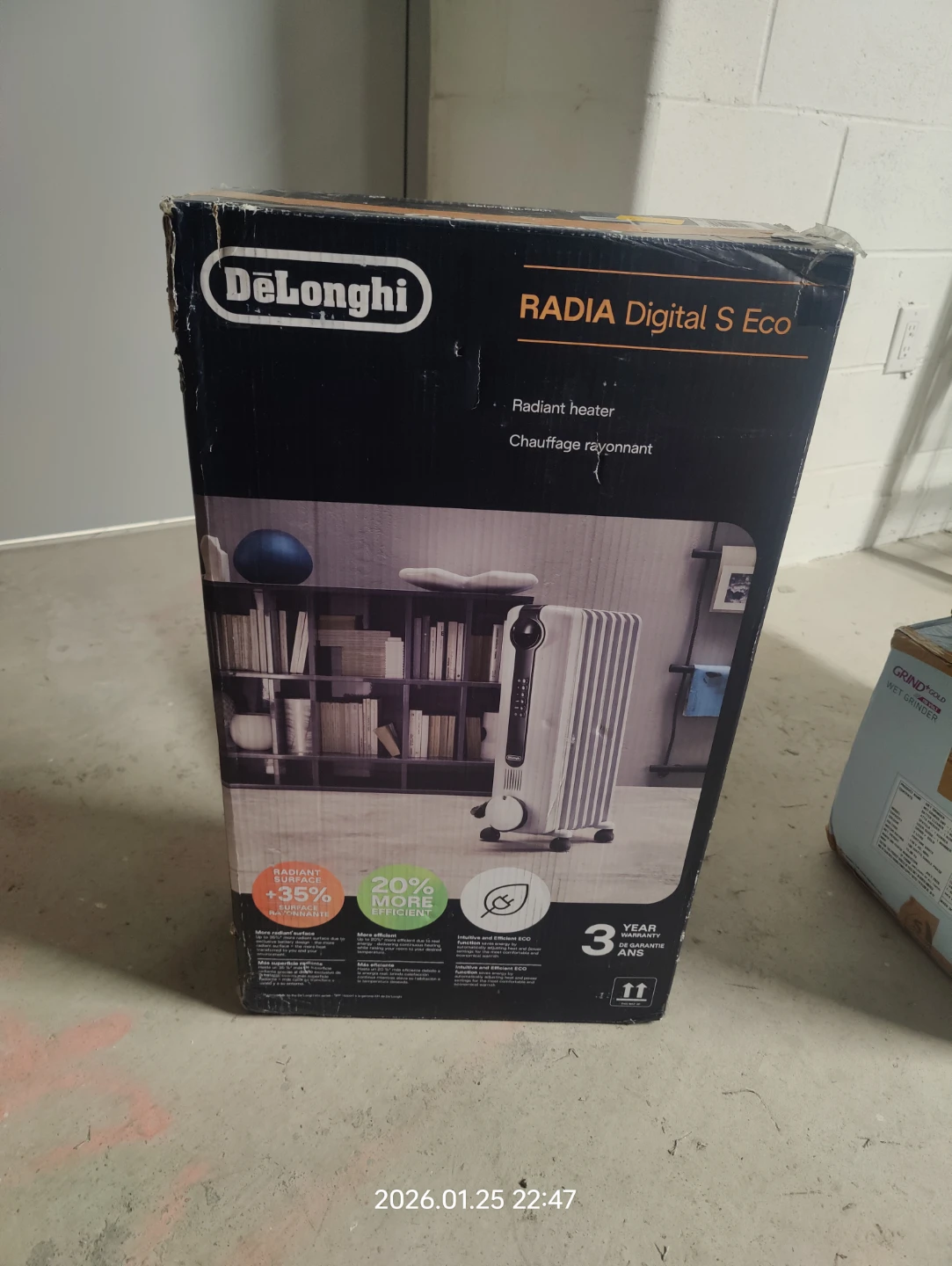 DeLonghi RADIA Digital S Eco Radiant Heater