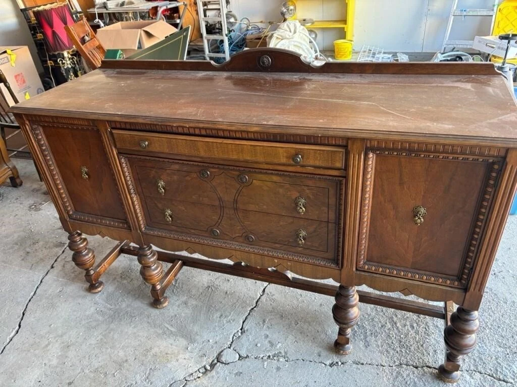 Antique Walnut Sideboard / Buffet
