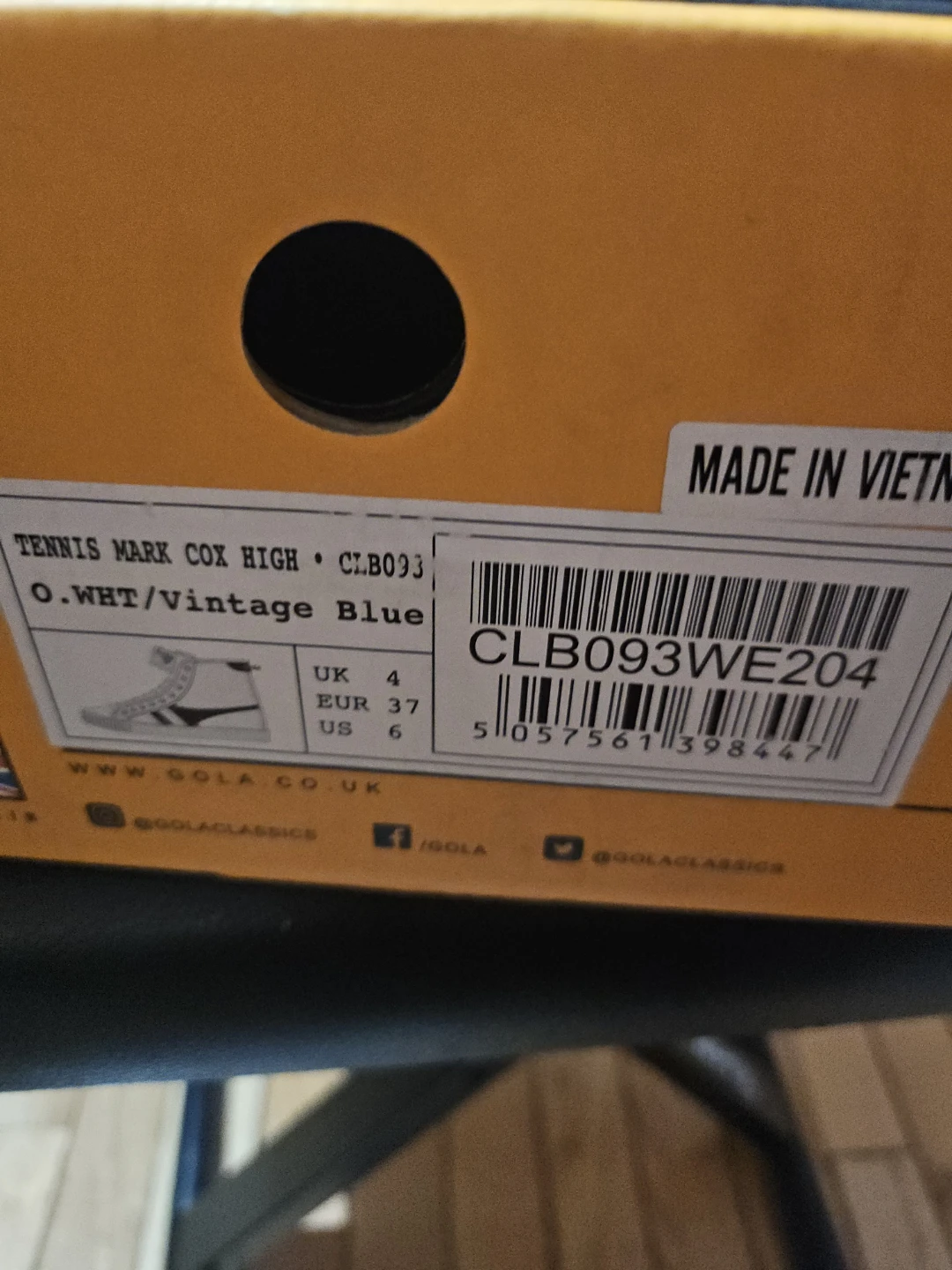 Gola Mark Cox High Top Sneakers - US 6 - photo 4