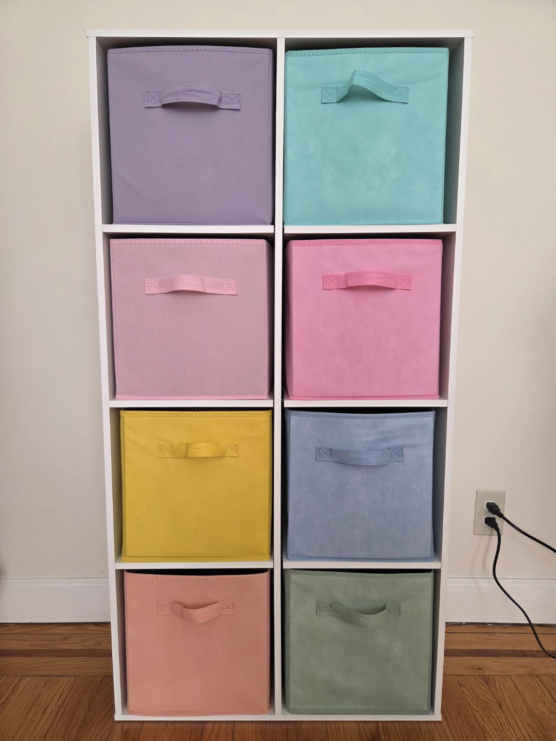 Cube Organizer Shelf with Foldable Storage Cubes