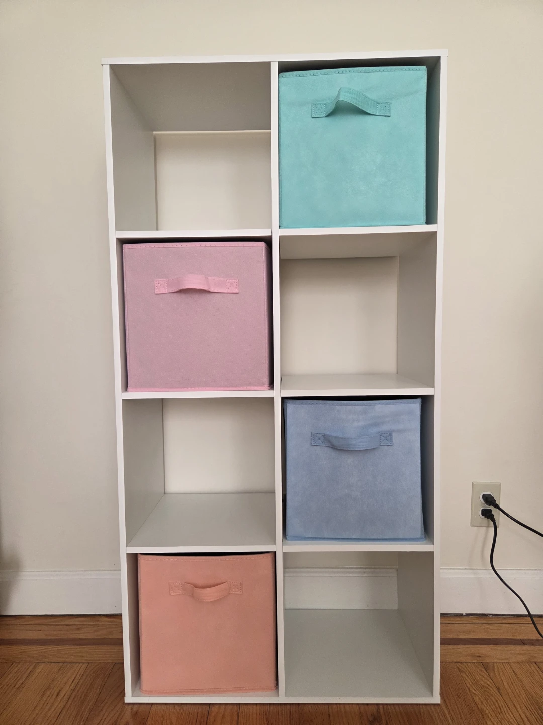 Cube Organizer Shelf with Foldable Storage Cubes - photo 2