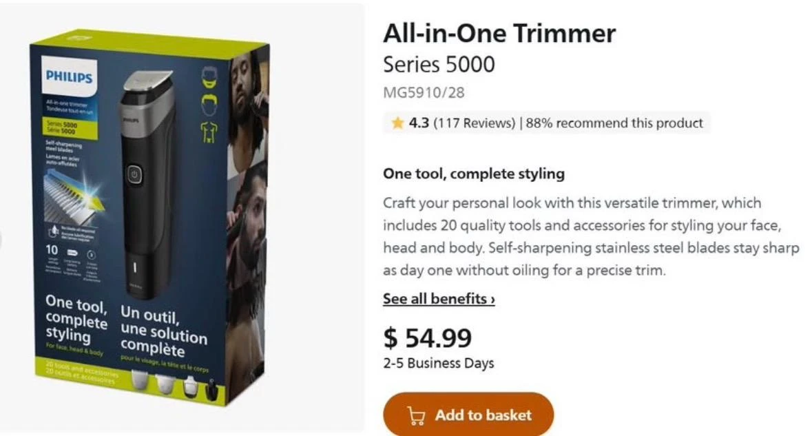 Philips All-in-One Trimmer Series 5000