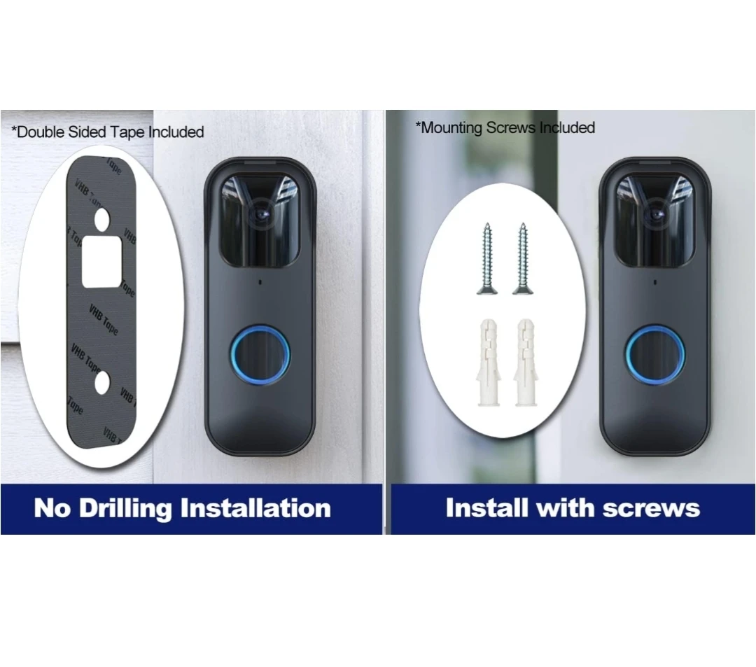 Hibezos Blink Doorbell No Drill Mount - Black - photo 3