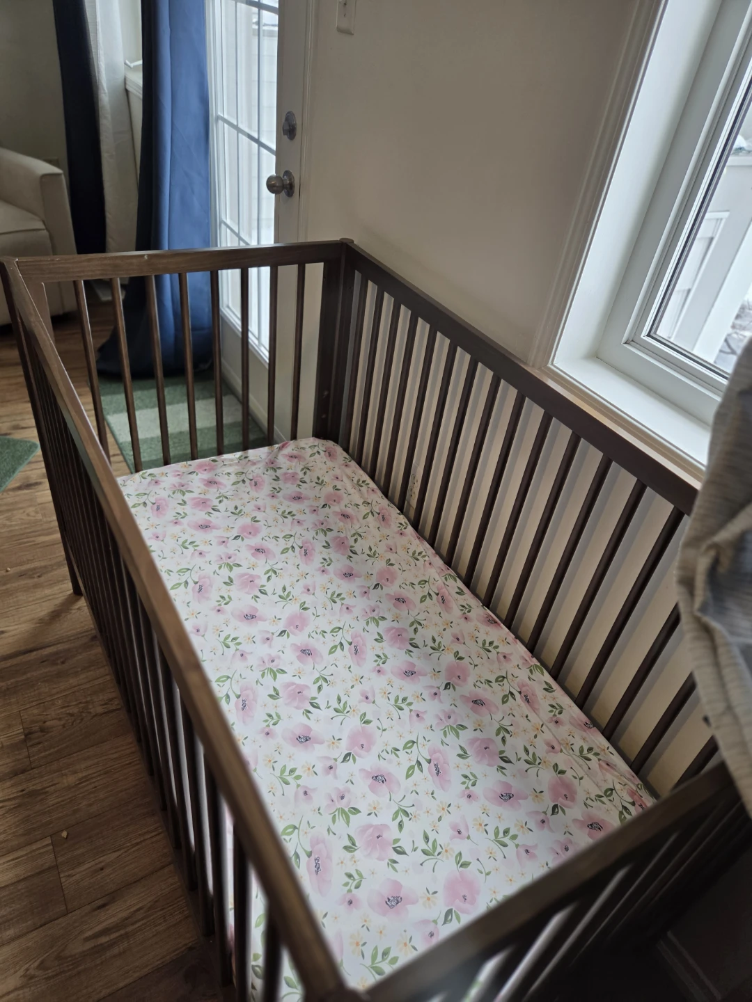 Brown Baby Crib