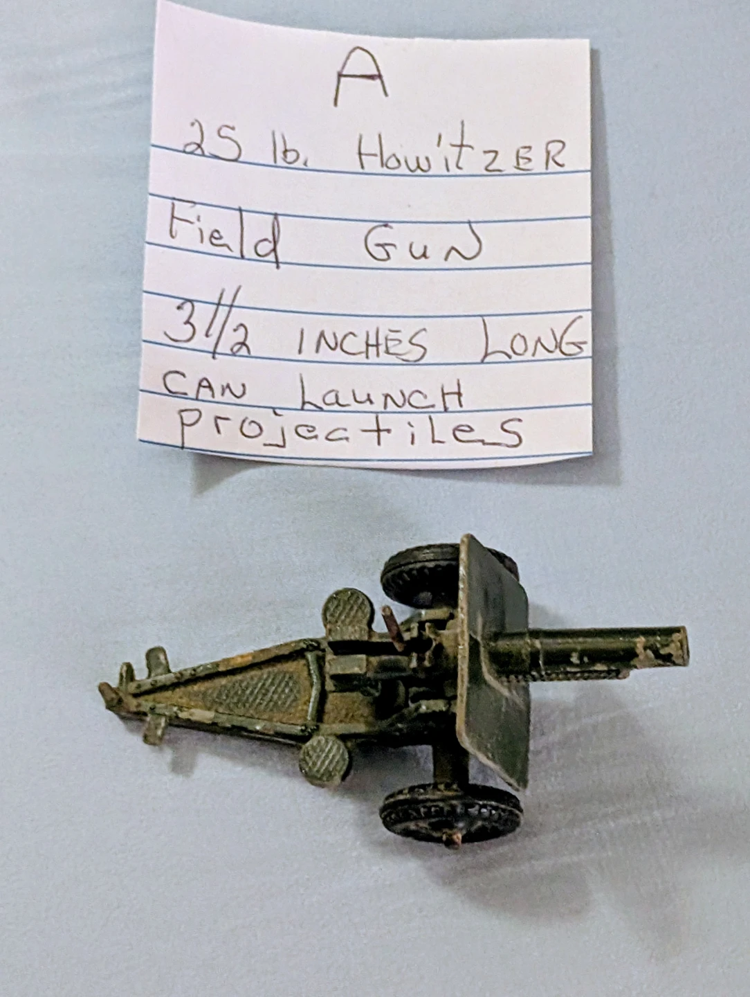 Vintage 25 lb Howitzer Field Gun Toy
