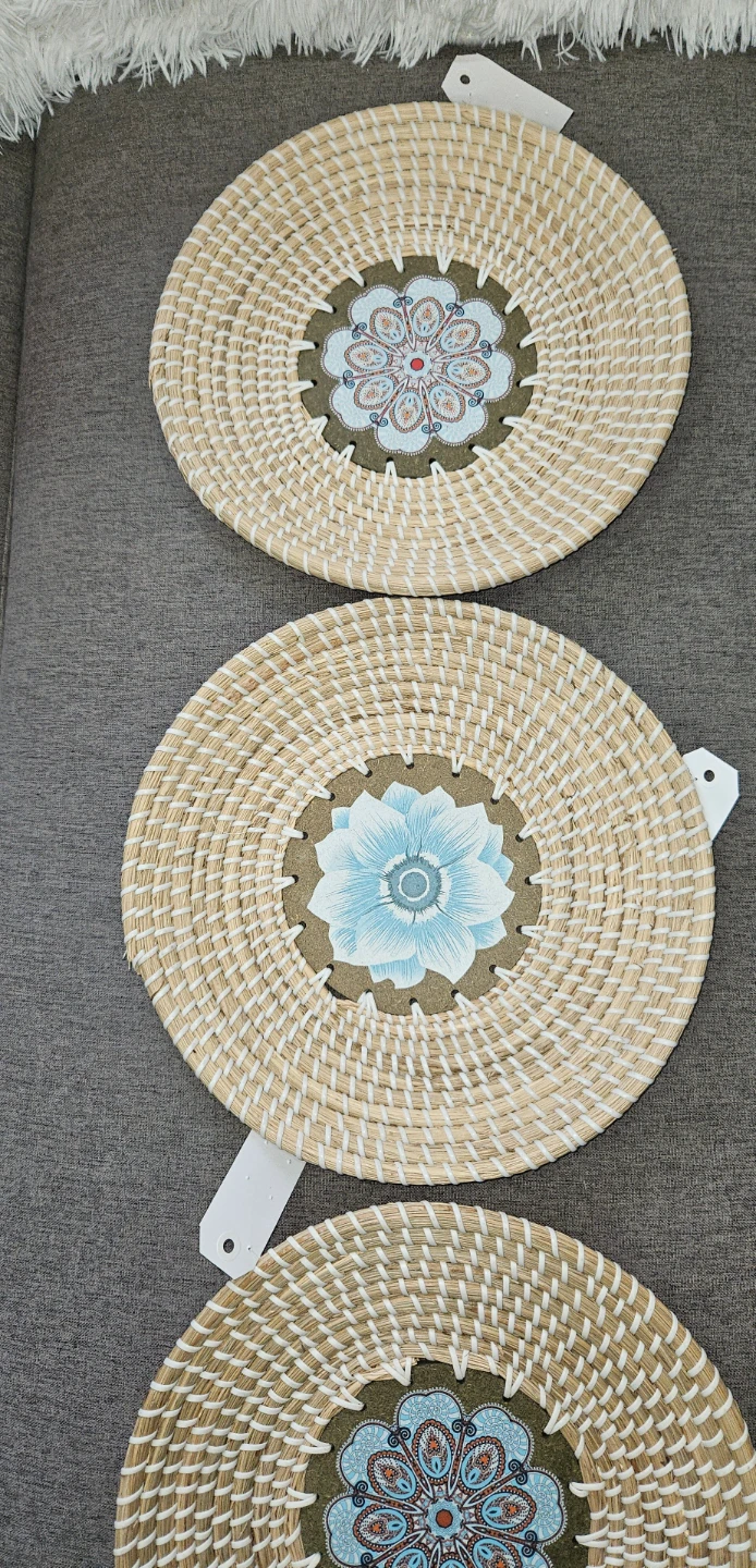 Woven Decorative Wall Baskets (Set of 3)