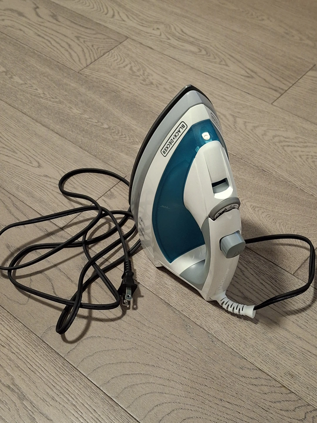 Black Framed Wall Mirror and Like New Steam Iron Combo - photo 4