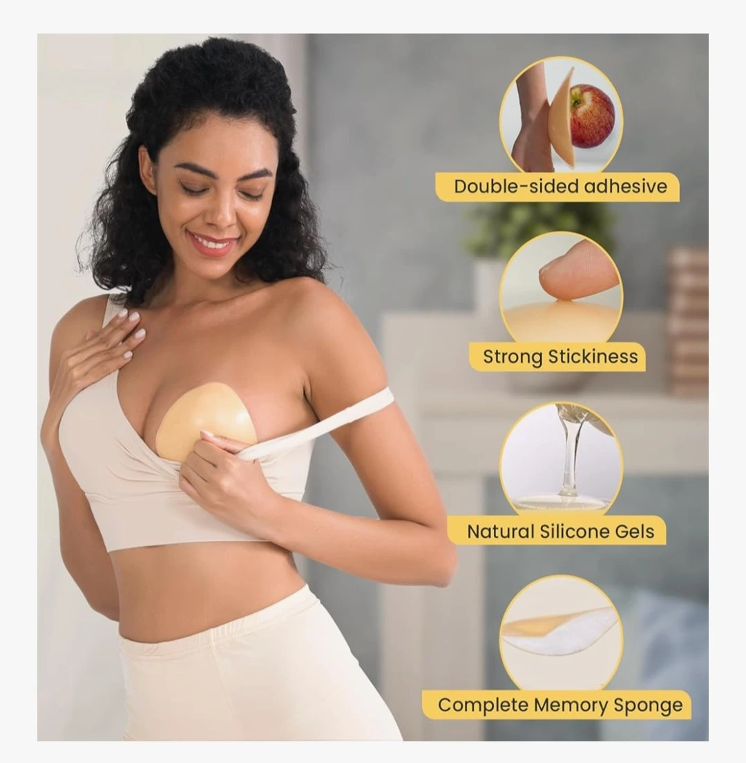 Medium-Nsolex Double Sided Sticky Bra Inserts & Nipple Cover