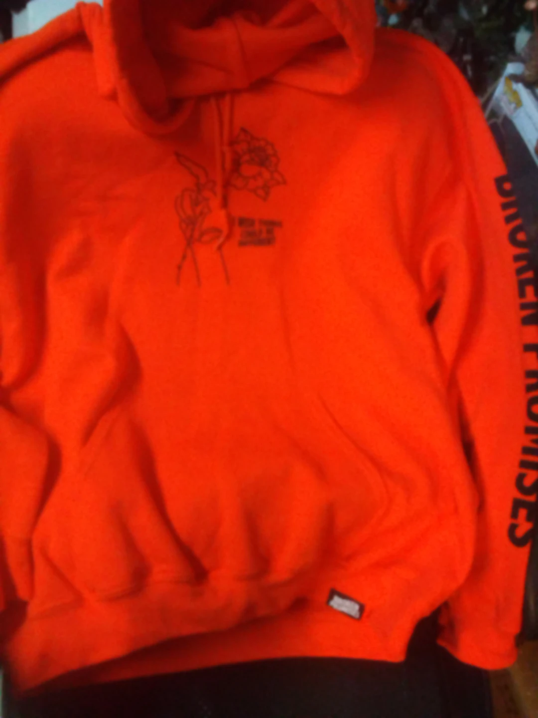 Broken Promises Orange Hoodie