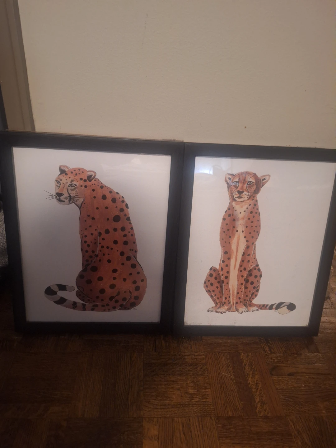 Framed Cheetah Art