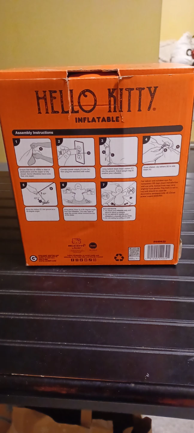Hello Kitty Halloween Inflatable, 3.5ft Tall - photo 4