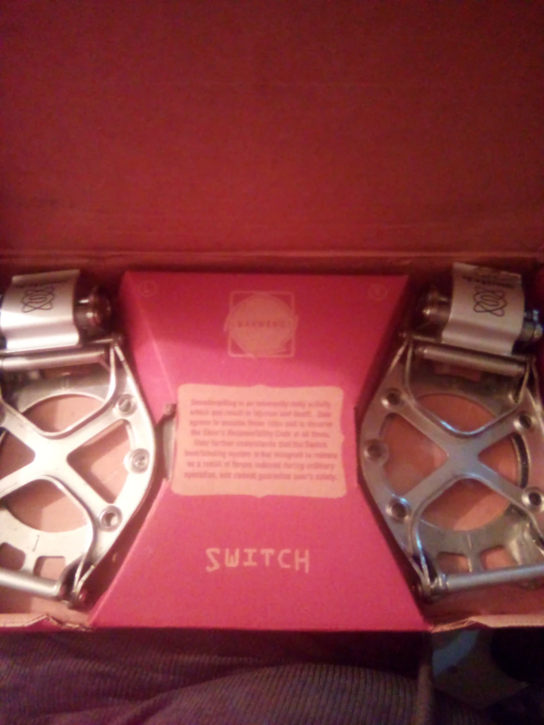 Switch Snowboard Bindings - Like New