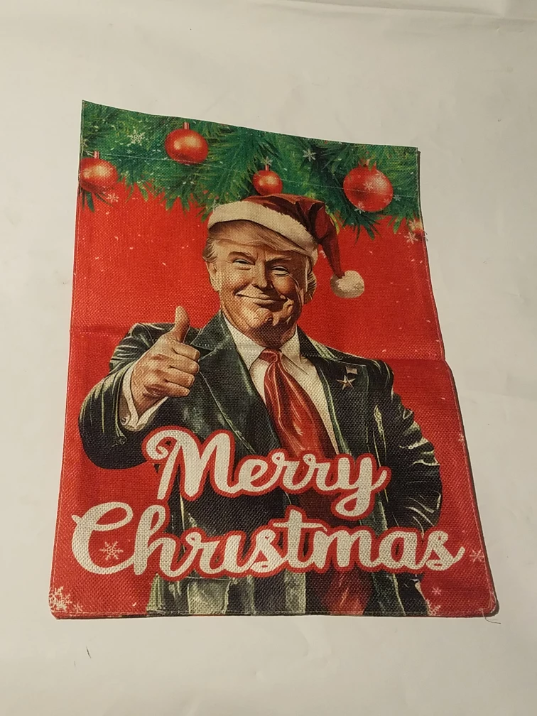 Donald Trump Merry Christmas Garden Flag - photo 2