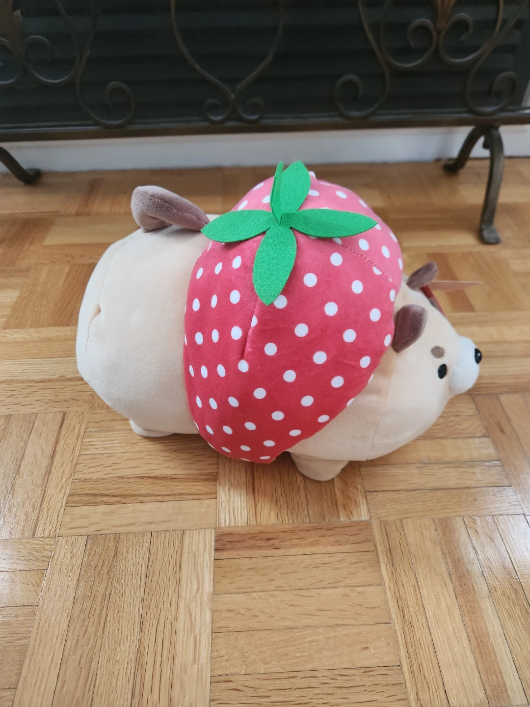 Strawberry Hat Bear Plush NWT