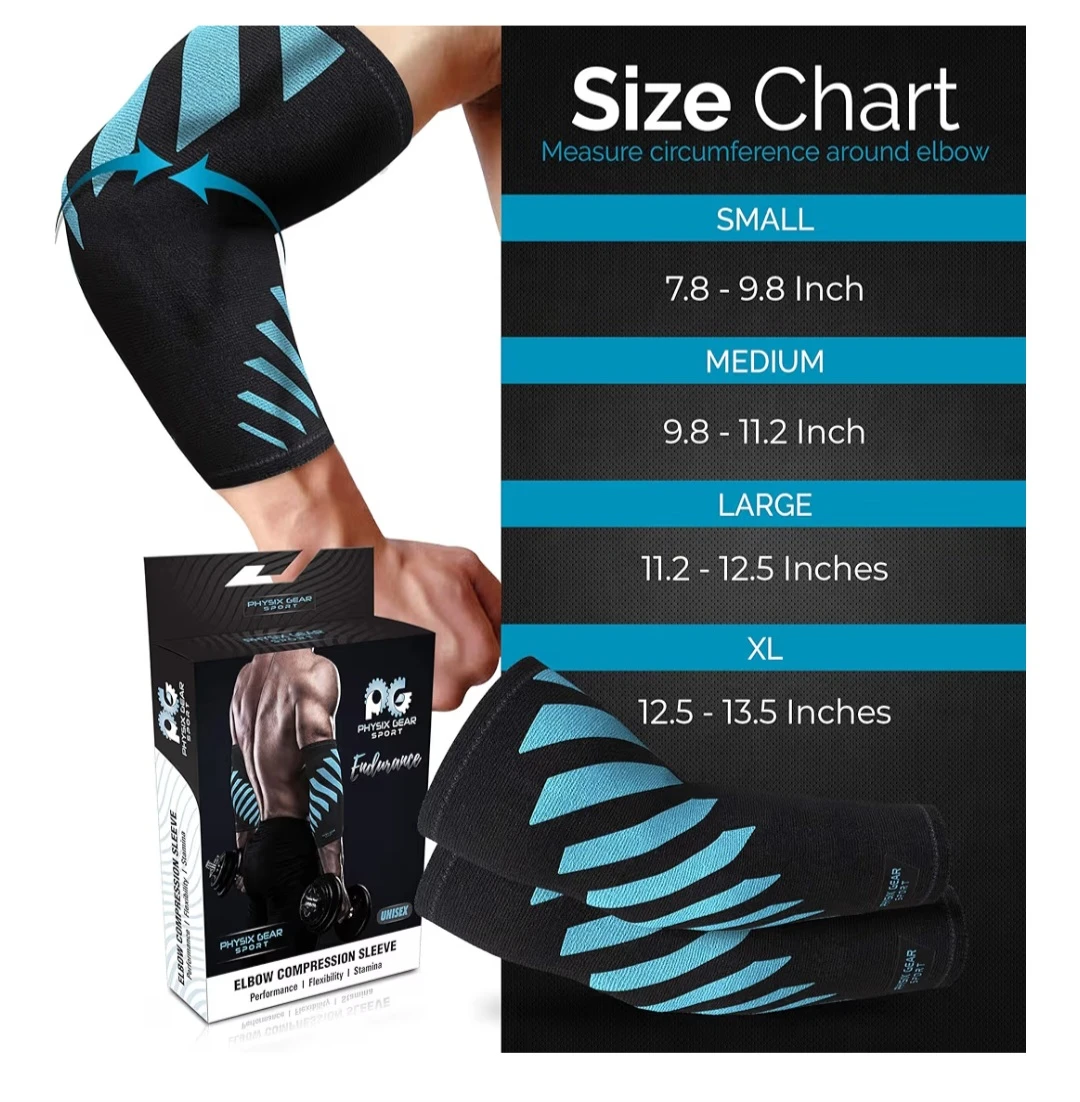 Physix Gear Sport Elbow Compression Sleeve - Size S - photo 2