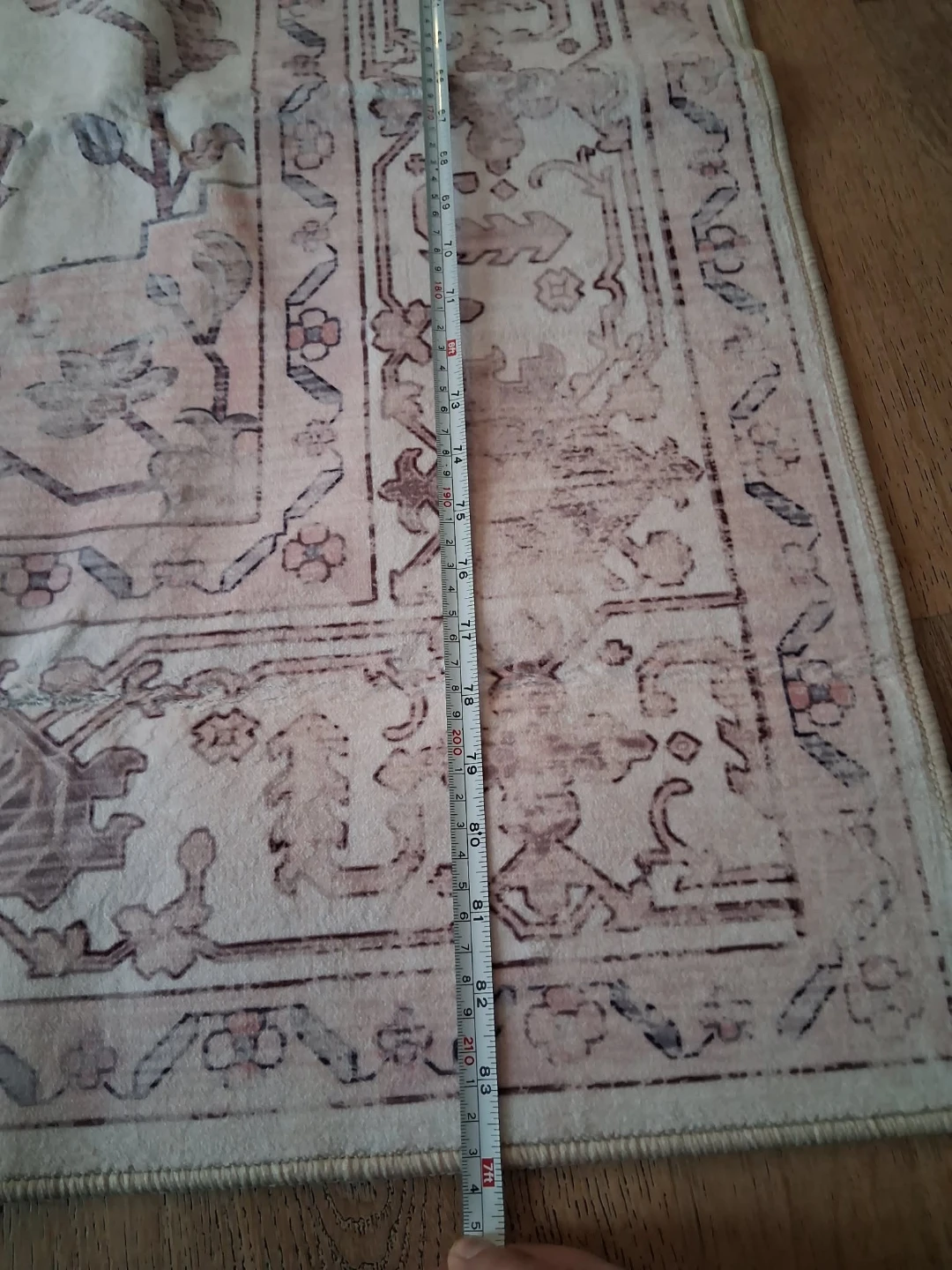 Area Rug - 59x83 Inches - Pink/Beige - photo 5