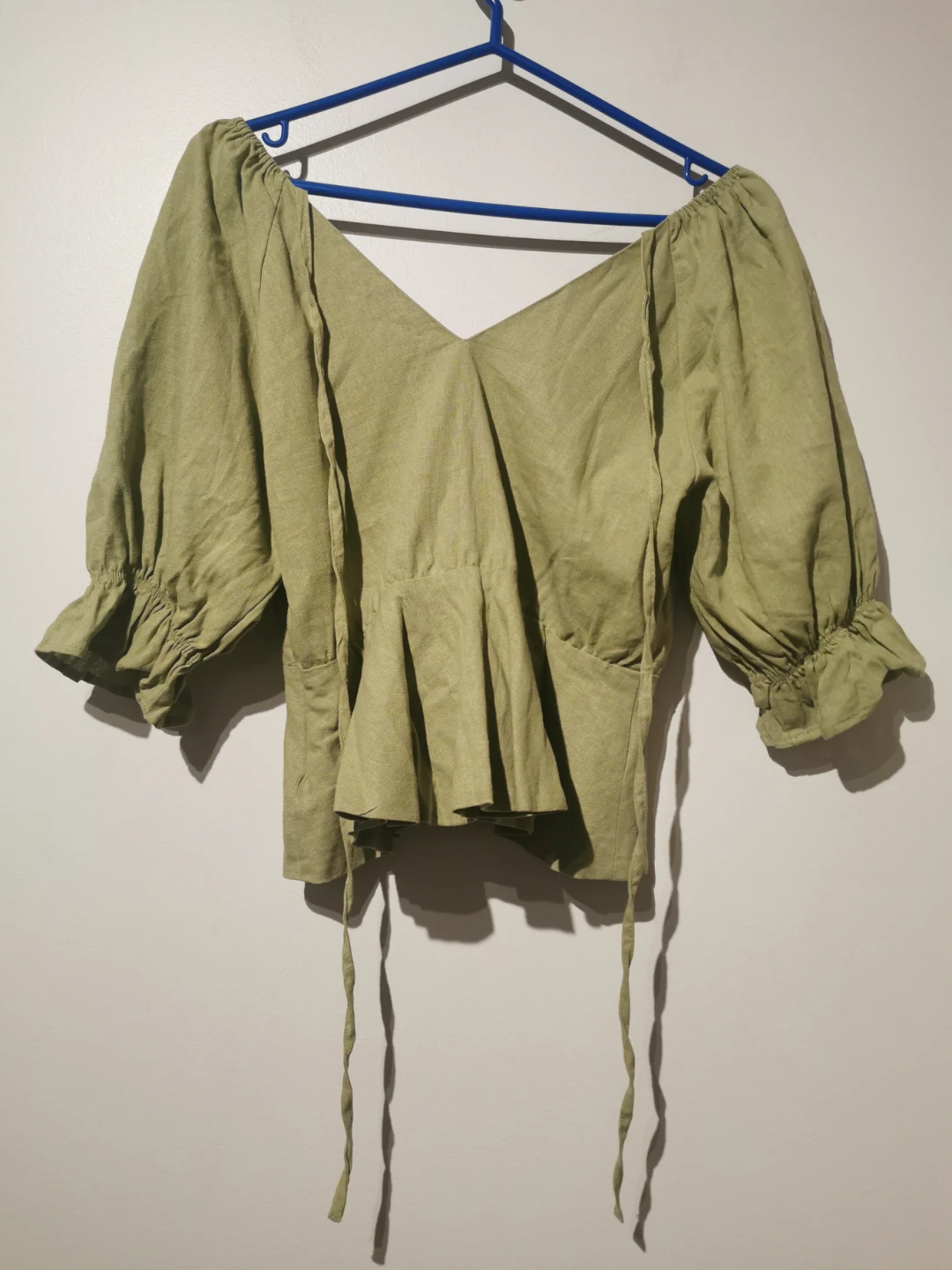 7 For All Mankind Green Blouse - Size M - photo 5